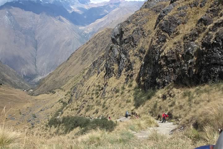 View from the pass back down the valley towards Llulluchapampa